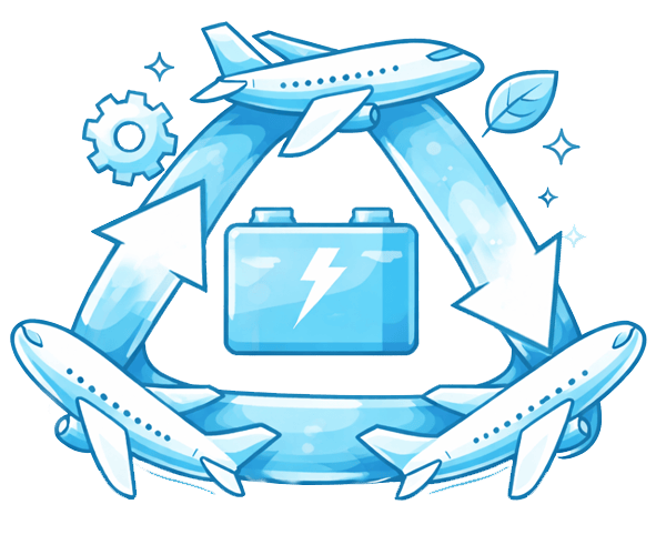 Recycle Aircraft Battery